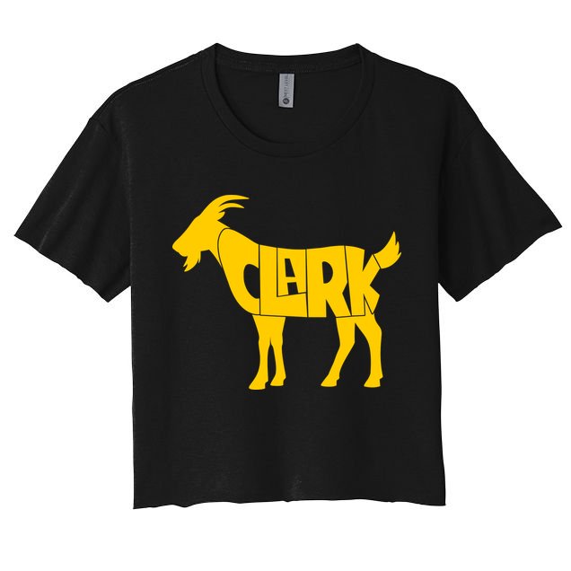 Clark Goat Basketball Fan Goat Crop Top