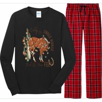 Cowboy Christmas Giddy Up Jingle Horse Pick Up Your Feet Long Sleeve Pajama Set