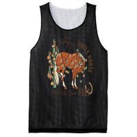 Cowboy Christmas Giddy Up Jingle Horse Pick Up Your Feet Mesh Reversible Basketball Jersey Tank