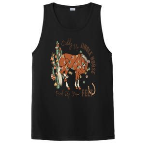 Cowboy Christmas Giddy Up Jingle Horse Pick Up Your Feet PosiCharge Competitor Tank