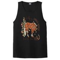 Cowboy Christmas Giddy Up Jingle Horse Pick Up Your Feet PosiCharge Competitor Tank