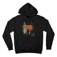 Cowboy Christmas Giddy Up Jingle Horse Pick Up Your Feet Tall Hoodie