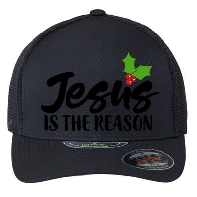 Christian Christ Gift Jesus Is The Reason For The Season Great Gift Flexfit Unipanel Trucker Cap