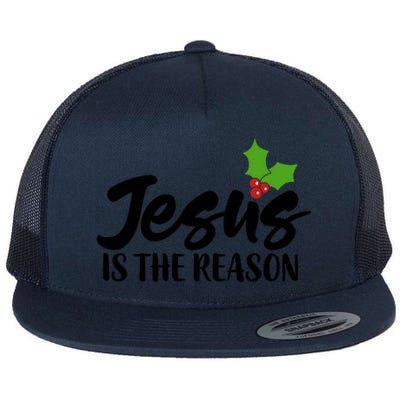 Christian Christ Gift Jesus Is The Reason For The Season Great Gift Flat Bill Trucker Hat