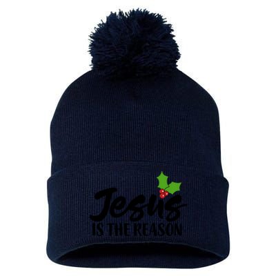 Christian Christ Gift Jesus Is The Reason For The Season Great Gift Pom Pom 12in Knit Beanie