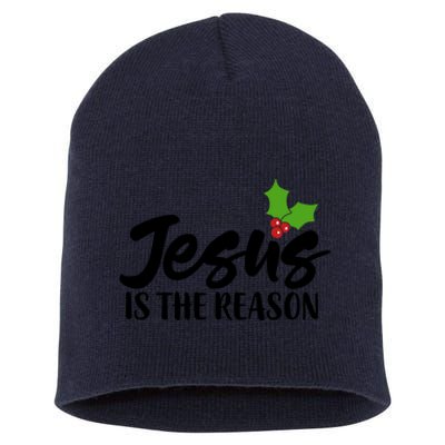 Christian Christ Gift Jesus Is The Reason For The Season Great Gift Short Acrylic Beanie