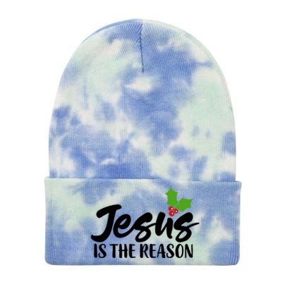 Christian Christ Gift Jesus Is The Reason For The Season Great Gift Tie Dye 12in Knit Beanie