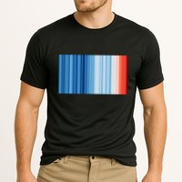 Climate Change Global Warming Temperature Stripes Cooling Performance Crew T-Shirt