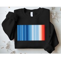Climate Change Global Warming Temperature Stripes Sweatshirt