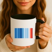 Climate Change Global Warming Temperature Stripes Mug