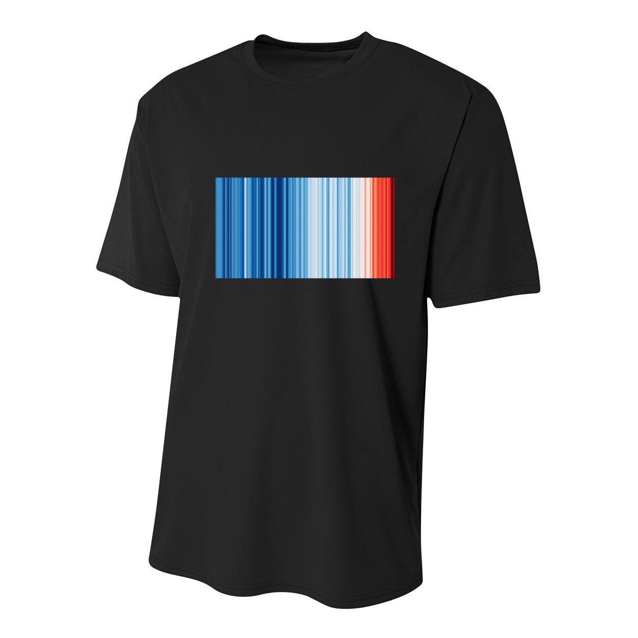 Climate Change Global Warming Temperature Stripes Youth Performance Sprint T-Shirt