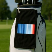 Climate Change Global Warming Temperature Stripes Golf Towel