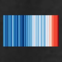 Climate Change Global Warming Temperature Stripes Golf Towel