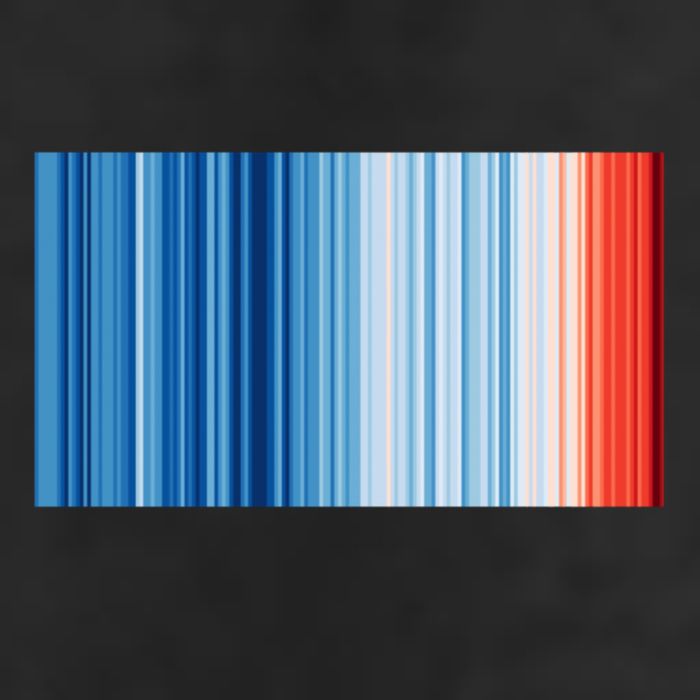 Climate Change Global Warming Temperature Stripes Golf Towel
