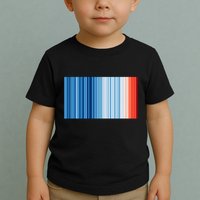 Climate Change Global Warming Temperature Stripes Toddler T-Shirt