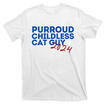 Childless Cat Guy Funny Childless Cat 2024 Childless Cat T-Shirt