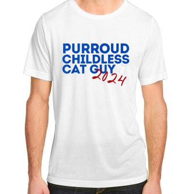 Childless Cat Guy Funny Childless Cat 2024 Childless Cat Adult ChromaSoft Performance T-Shirt