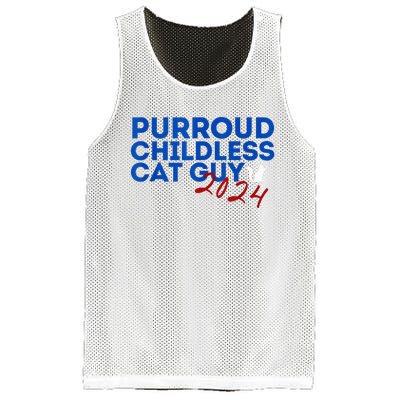 Childless Cat Guy Funny Childless Cat 2024 Childless Cat Mesh Reversible Basketball Jersey Tank