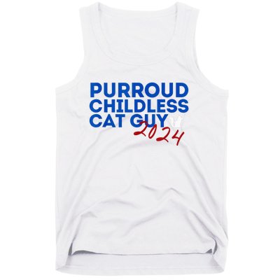 Childless Cat Guy Funny Childless Cat 2024 Childless Cat Tank Top