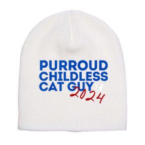 Childless Cat Guy Funny Childless Cat 2024 Childless Cat Short Acrylic Beanie