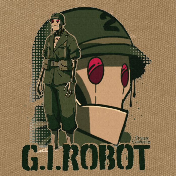 Creature Commandos G.I. Robot Showcase Cotton Canvas Backpack