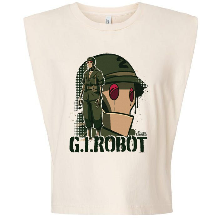 Creature Commandos G.I. Robot Showcase Garment-Dyed Women's Muscle Tee