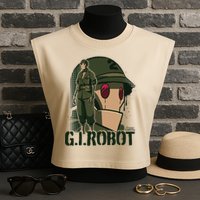 Creature Commandos G.I. Robot Showcase Garment-Dyed Women's Muscle Tee