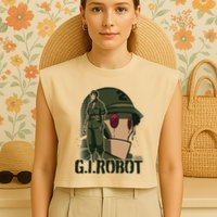 Creature Commandos G.I. Robot Showcase Garment-Dyed Women's Muscle Tee