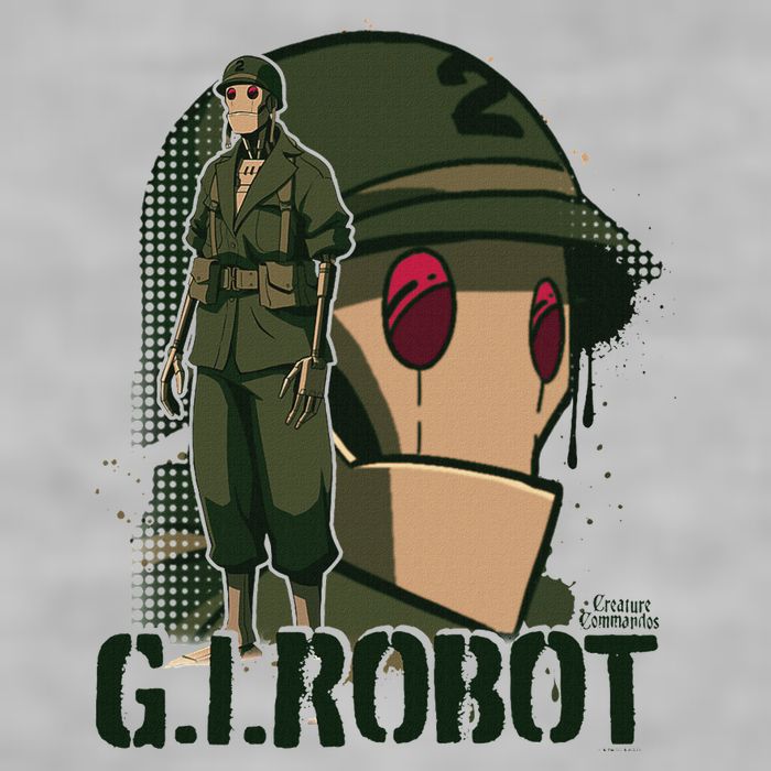 Creature Commandos G.I. Robot Showcase Ladies PosiCharge Tri-Blend Wicking Tank