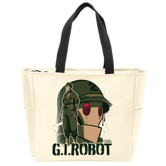 Creature Commandos G.I. Robot Showcase Zip Tote Bag