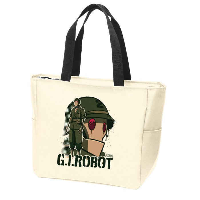 Creature Commandos G.I. Robot Showcase Zip Tote Bag