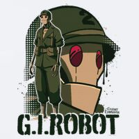 Creature Commandos G.I. Robot Showcase Sueded Cloud Jersey T-Shirt