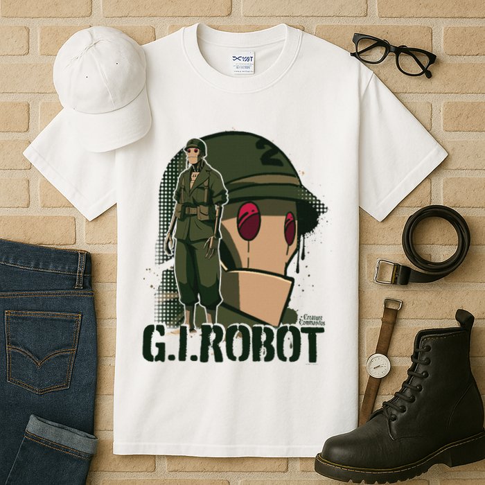 Creature Commandos G.I. Robot Showcase Tall T-Shirt