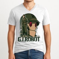 Creature Commandos G.I. Robot Showcase V-Neck T-Shirt