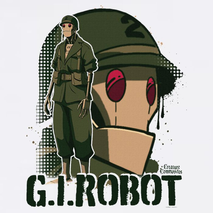 Creature Commandos G.I. Robot Showcase Button