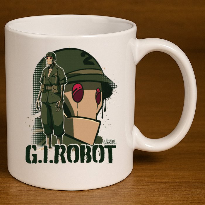 Creature Commandos G.I. Robot Showcase 11oz C Handle Ceramic Mug