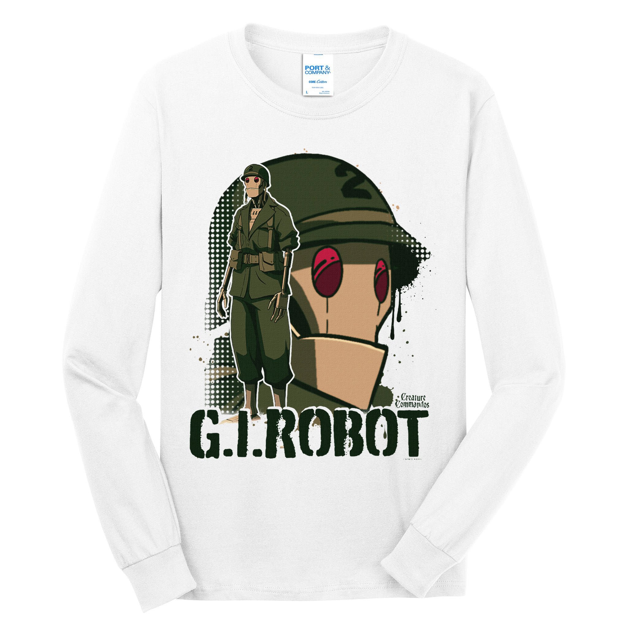 Creature Commandos G.I. Robot Showcase Tall Long Sleeve T-Shirt