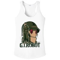Creature Commandos G.I. Robot Showcase Ladies PosiCharge Competitor Racerback Tank