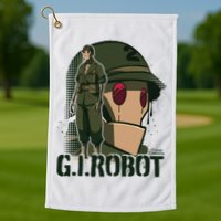 Creature Commandos G.I. Robot Showcase Golf Towel