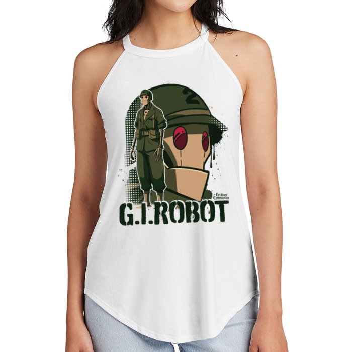Creature Commandos G.I. Robot Showcase Women's Perfect Tri Rocker Tank