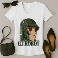 Creature Commandos G.I. Robot Showcase Women's V-Neck T-Shirt