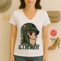 Creature Commandos G.I. Robot Showcase Women's V-Neck T-Shirt