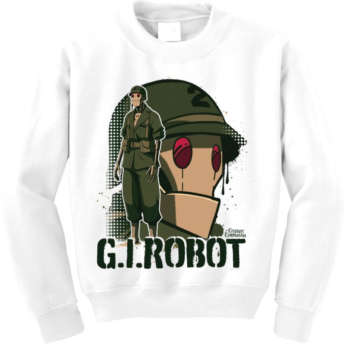 Creature Commandos G.I. Robot Showcase Kids Sweatshirt