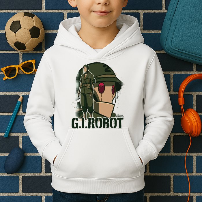 Creature Commandos G.I. Robot Showcase Kids Hoodie