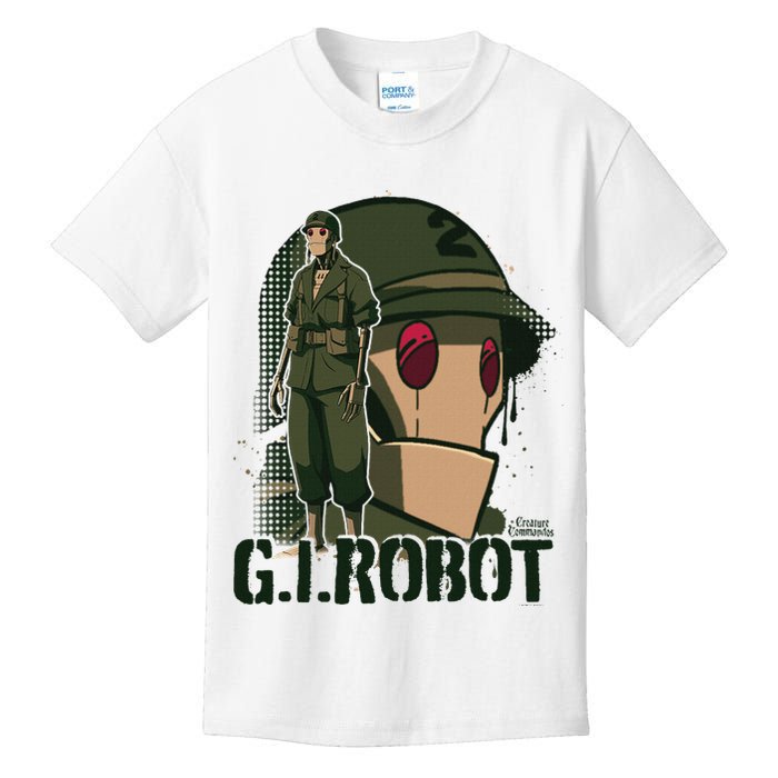 Creature Commandos G.I. Robot Showcase Kids T-Shirt