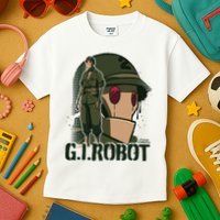 Creature Commandos G.I. Robot Showcase Kids T-Shirt