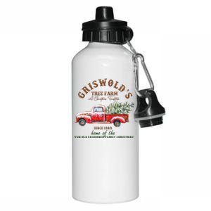 Cool Funny Griswold Christmas Tree Farm Aluminum Water Bottle