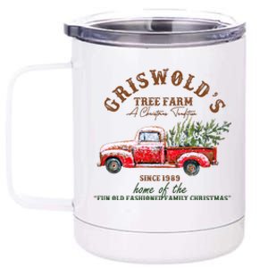 Cool Funny Griswold Christmas Tree Farm 12 oz Stainless Steel Tumbler Cup