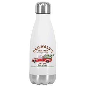 Cool Funny Griswold Christmas Tree Farm Stainless Steel Insulated Water Bottle