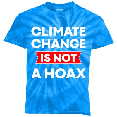 Climate Change Gift Kids Tie-Dye T-Shirt